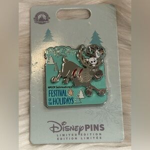 NEW 2022 Walt Disney Parks Epcot Festival Of The Holidays Frozen Olaf Sven Pin